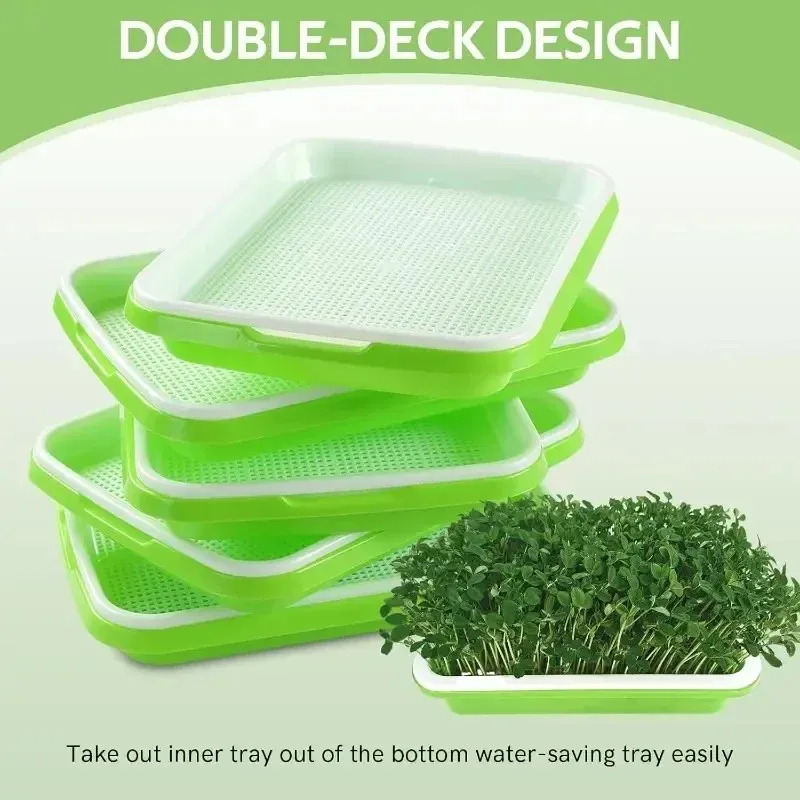 5pcs new home germination tray tray seed germination tray seedling tray wheatgrass seed planting soilless cultivation planting