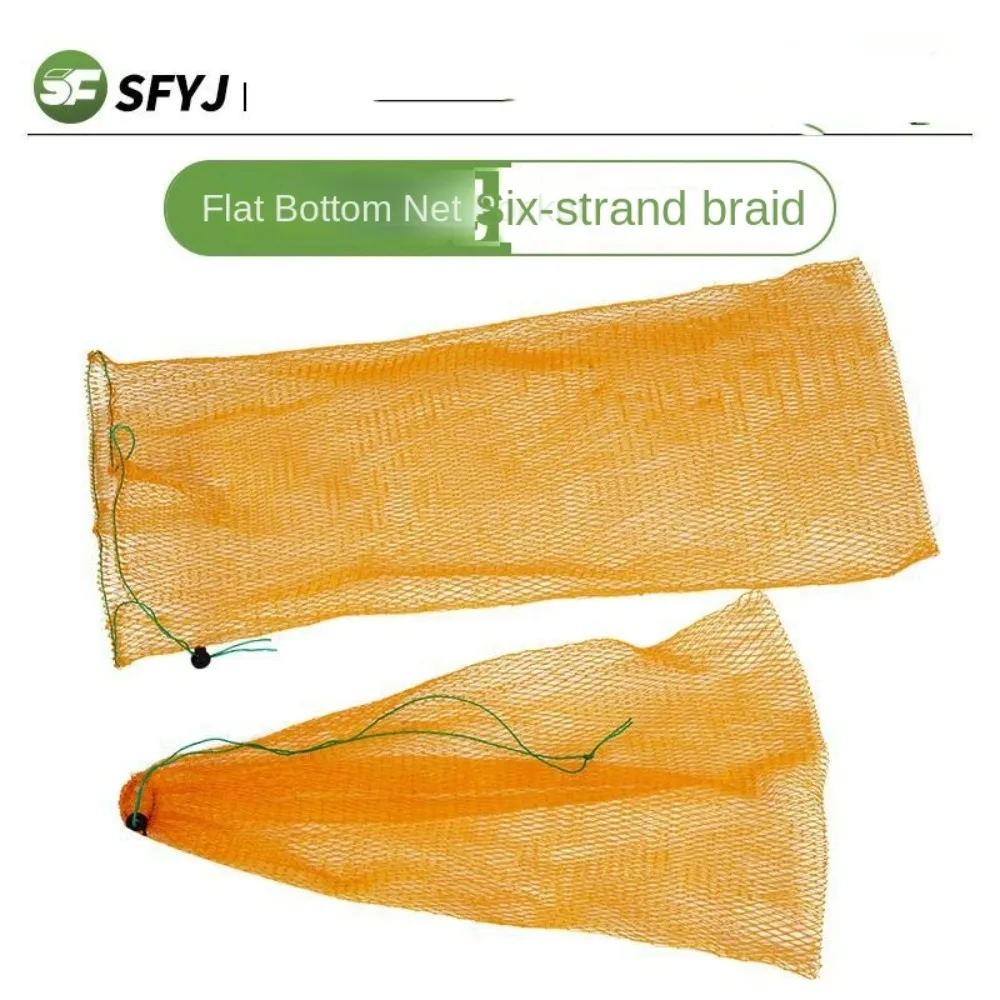 

Easy to Carry Nylon Fishing Net Bag Yellow Foldable Thread Collapsible Fish Cage Green Fish Cage Fishing