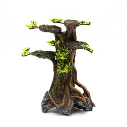 Resin Moss Driftwood Ornaments Fish Tank Decoration Aquarium Accessories Sink Wood Tree Fishbowl Jellyfish Carp Reptile Animals