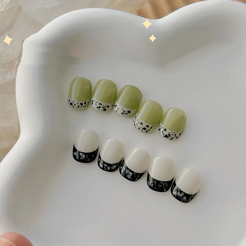 1 caja de polvo de purpurina de cáscara de huevo blanco y negro, huevo de codorniz, lentejuelas irregulares, polvo de Color de mineral Natural, accesorios de decoración para uñas