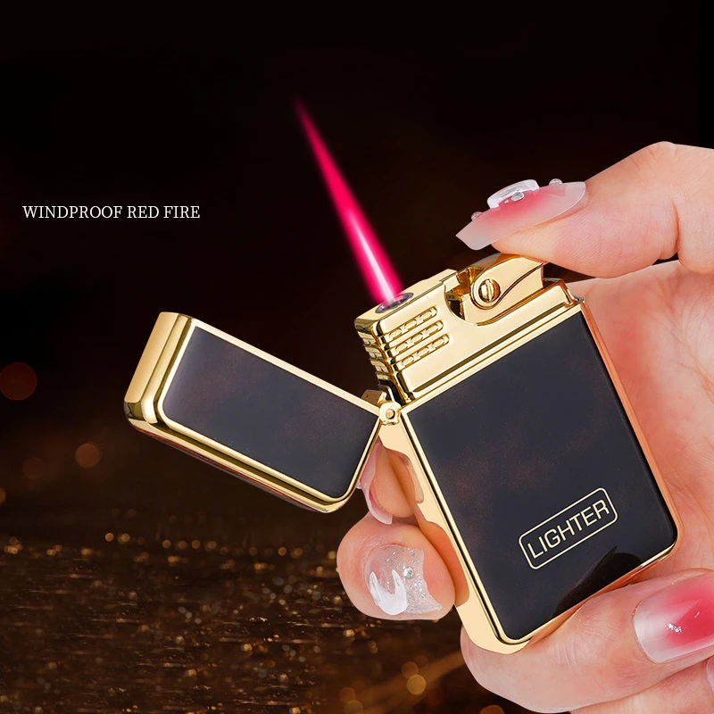 New Metal Windproof Gas Personalized Creative Lighter Outdoor Portable Smoking Accessories High-end Men's Gifts - Image 2