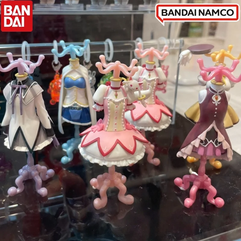 

Bandai Original Gashapon Madoka Magica Kyoko/Sayaka/Mami Anime Figure Clothes Hanger Display - Collectible Toys