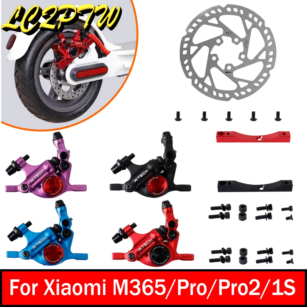 XTECH HB100 Line Pulling Hydraulic Aluminum Alloy Disc Brake Calipers For Xiaomi M365/Pro 1S Electric Scooter Rear Wheel Brake