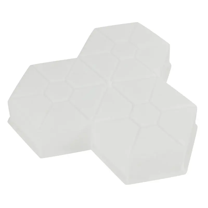 A01F-3Pcs Path Mold Maple Leaf Concrete Manually Plastic Stepping Stone Paving Molds For Pavement Courtyards Square