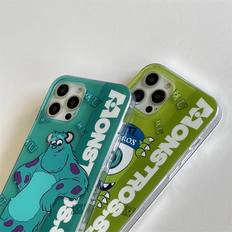 Cartoon Disney Monsters University Phone Case For iPhone 15 14 13 12 11 Pro Max Anti-drop Protection Silicone Back Cover Funda