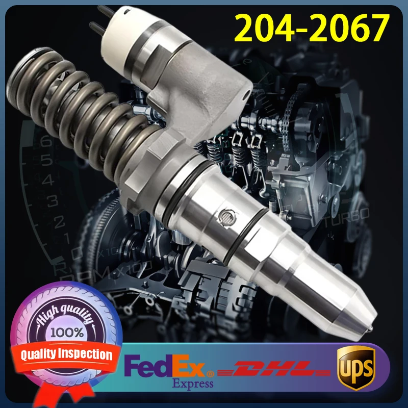 204-2067 20R-1273 10R-3258 High Quality Common Rail Fuel Injector 2042067 for Caterpillar CAT 3512B 3508 3512 3516 3520 Engine
