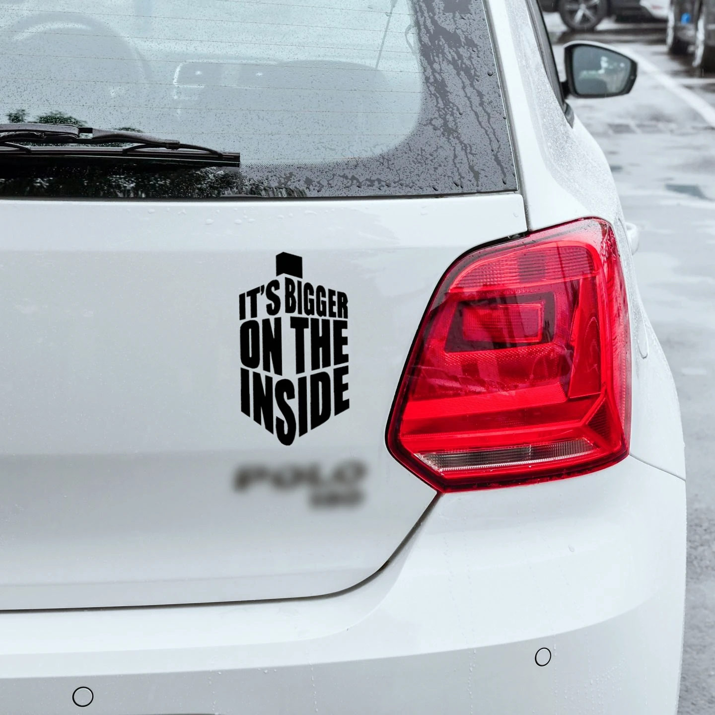 Car Stickers DrWho It's Bigger On The Inside Reflective Decals For Window Door Trunk Motorcycles Laptop