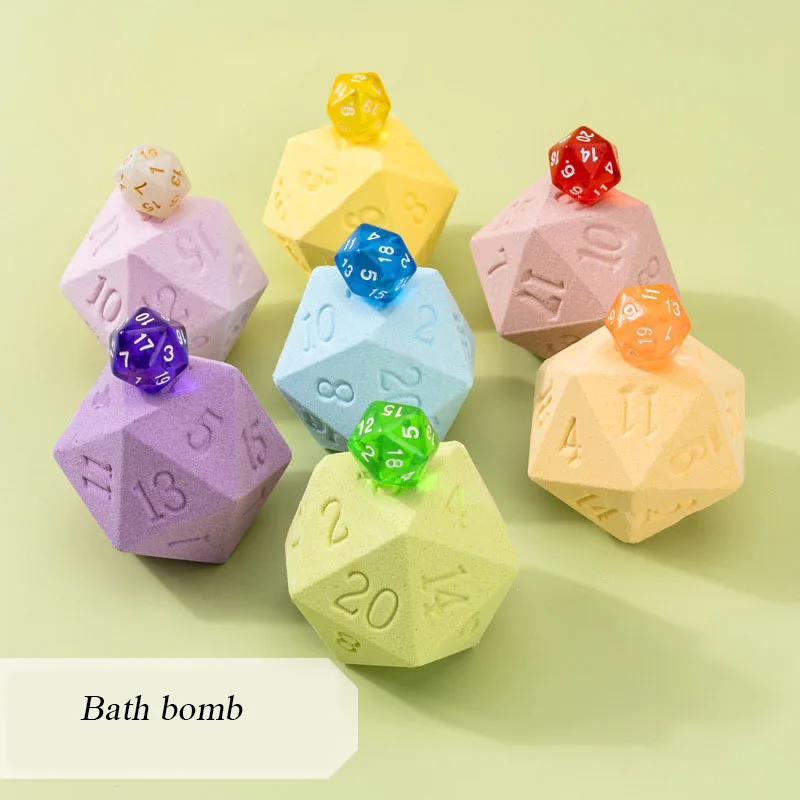 Bolas de sal poligonales para baño, Bola de burbujas para Control de aceite y exfoliación, 5 piezas, Universal, phytoextration, aceite esencial, aromaterapia