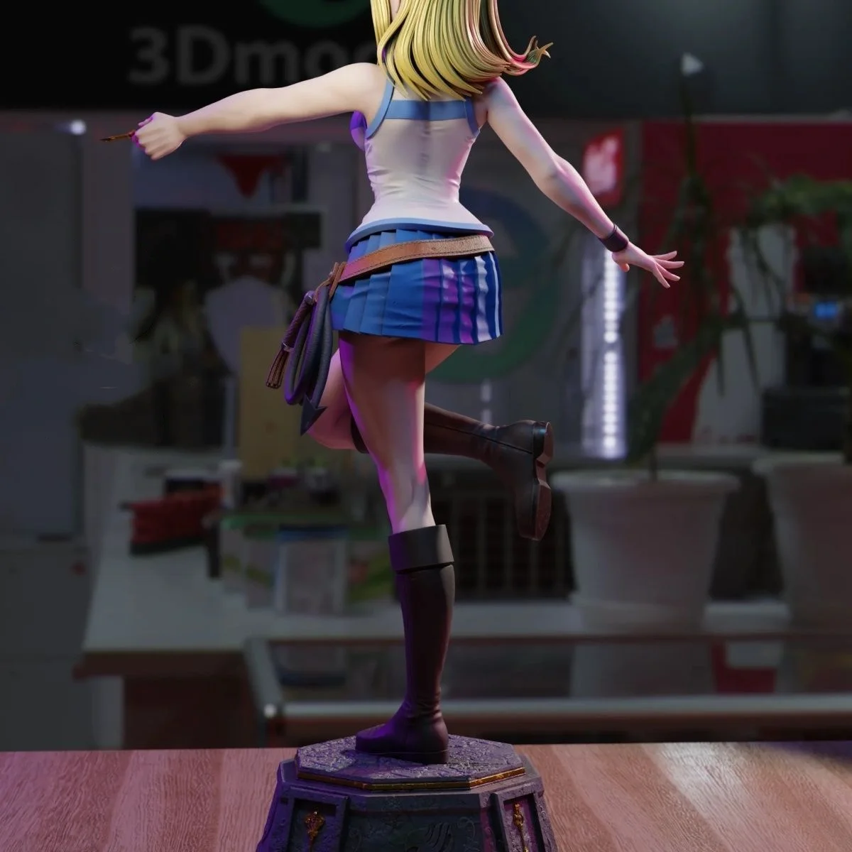 Resin Model Figure, 1/24 Scale Magician Lucy, GK, Unassembled and Unpainted Kit, 3D DIY Toy