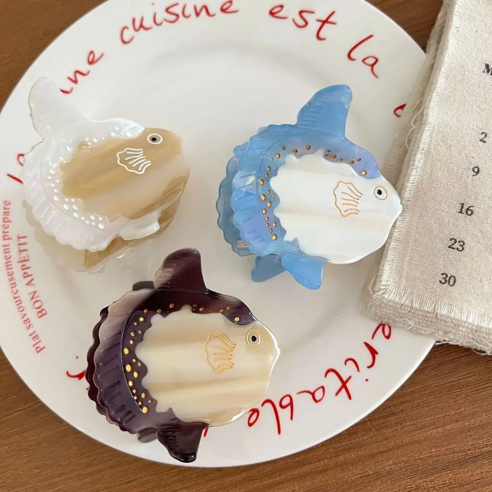 

Creative Sea Lion Seal Acetate Hair Clip Geometry Ponytail Clip Ocean Animal Shark Clip Novetly Lovely Creative Hair Claw Daily