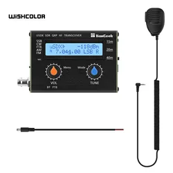 HAMGEEK Bluetooth USDX-CW / FT8 5W usDX SDR QRP Transceiver QCX-SSB to SSB 15m/20m/40m 3-Band All Mode HF Transceiver