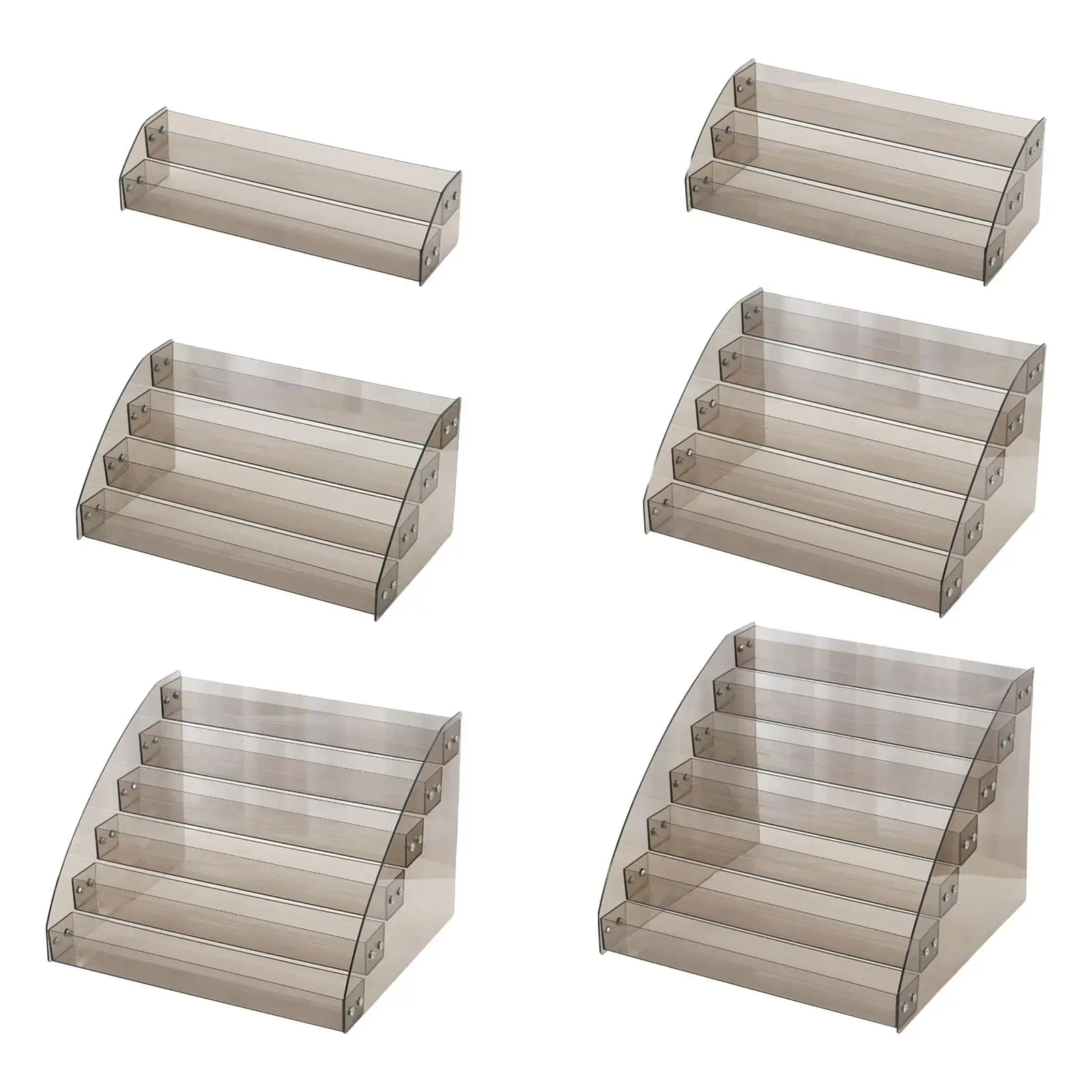Clear Display Stand Multi Layer Display Rack Decorative Acrylic Riser Nail Polish Organizer for Store Collections Nail Polish