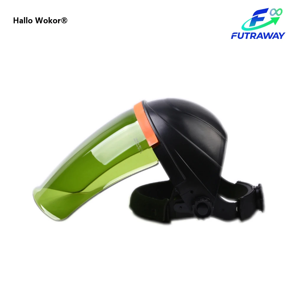 HALLO WOKOR OD5+ OD8+ Laserlassen Beschermend Veiligheid Gezichtsschild Helmmasker voor YAG Fiber Laser Lassen Reiniging Snijmachine