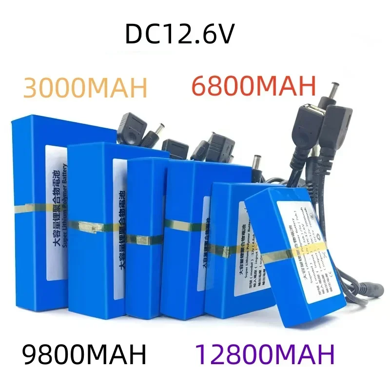 Polymeer-lithiumbatterij met grote capaciteit, 12 V monitoring LED-lichtbak, straatlantaarn, zonne-lichtstrip, oplaadbatterij