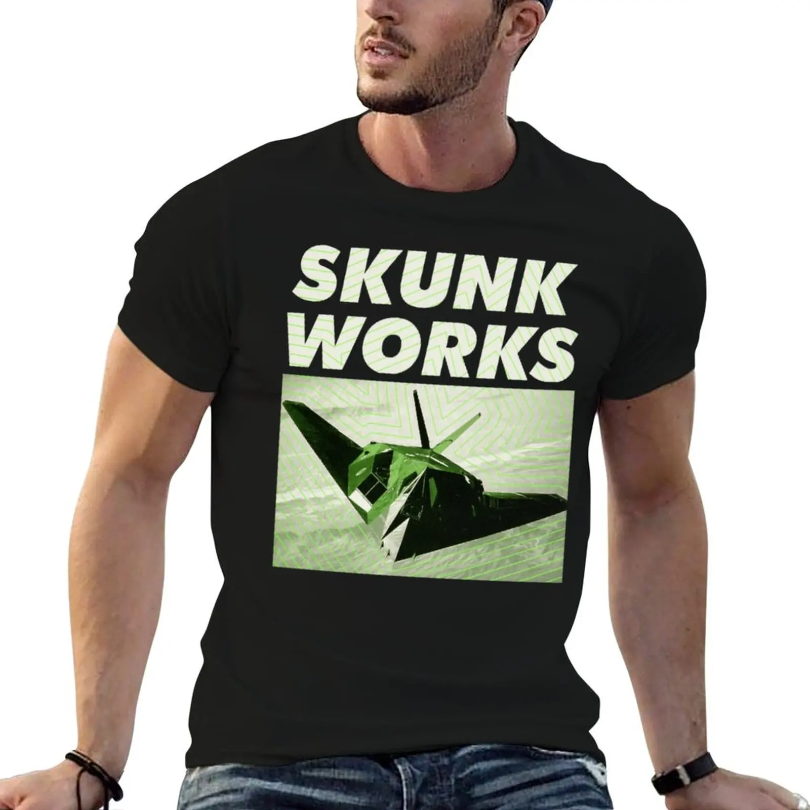 SKUNK WORKS T-Shirt Plus Size Workout Short Sleeve Top