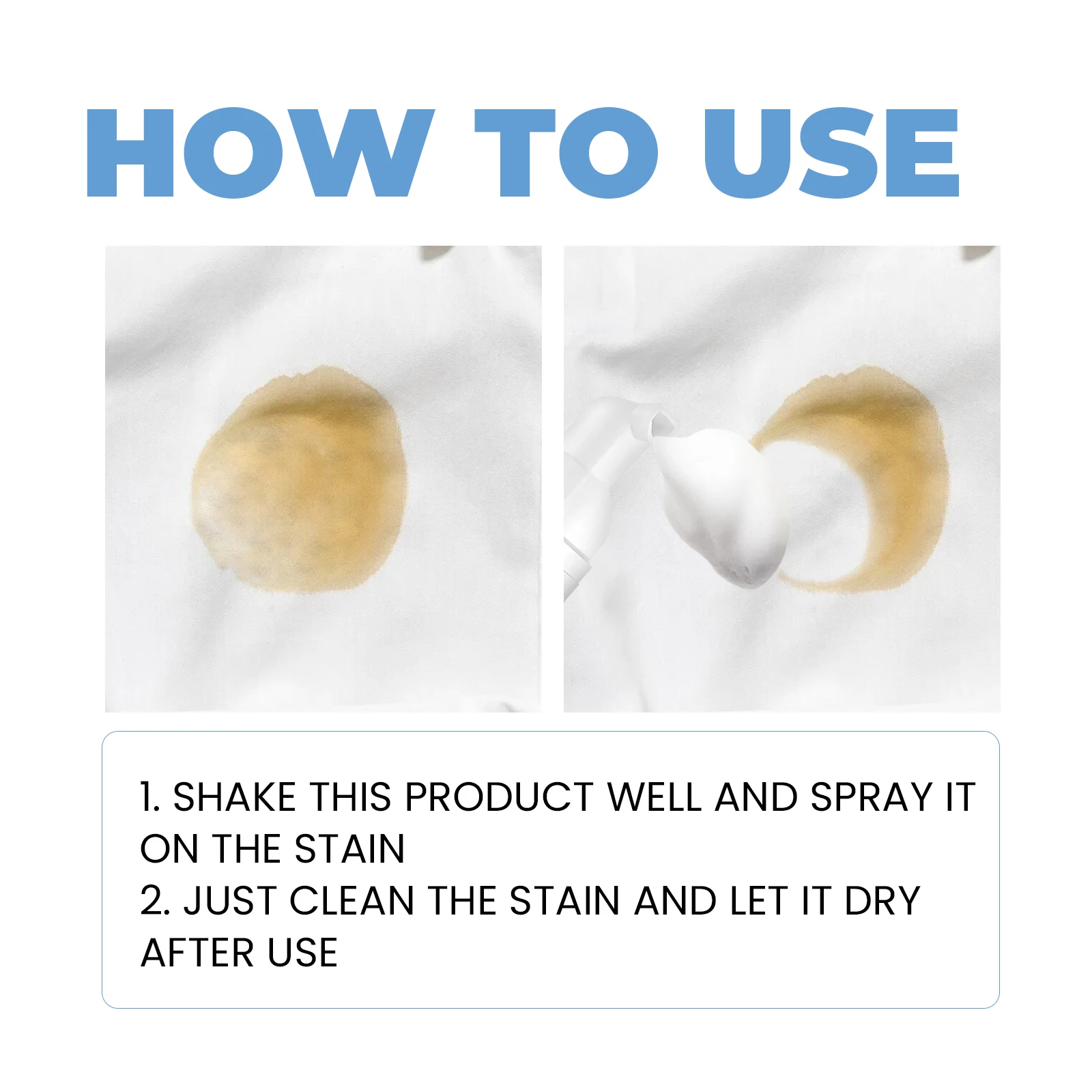 100 ML High Efficiency Active Enzyme Laundry Detergent White Shirt Guardian Works on Most Coffee Mud Grease Oil Stain Remove