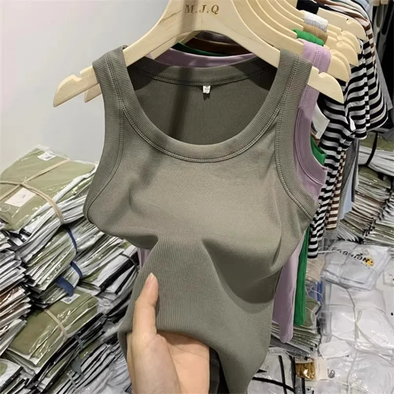 

Women's Tank Top ort Svel Design Sense Inner Wear Anti-Light Summer Sports Vest Work Number Bal Polyester Blend