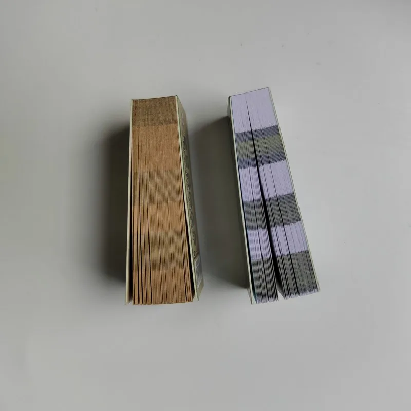 3 Booklet Natural Unrefined Rolling Papers Filter Booklets Brown/White Papers Filter Tips 50 leaves/Booklets