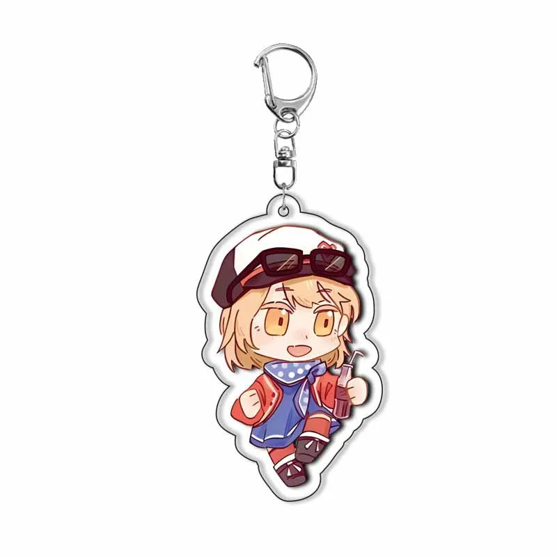 6CM Regulus Schneider Q Version Anime Keychain Woman Reverse 1999 Acrylic Key Chain Man Kawaii Bag Decor Game Peripheral