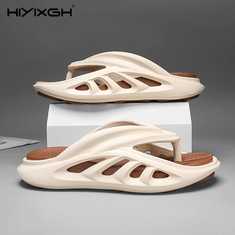 

Summer New Men's Slippers Flip Flops Outdoor Indoor Comfortable Soft Slides Casual Shoes Men Beach Sandals Male Slippers