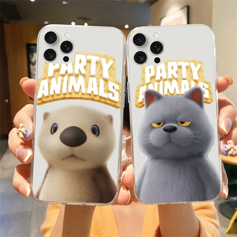 Game P-Party Animals Phone Case For Transparent Samsung S21 S22 S23 A12 A31 Note Plus Ultra Shell