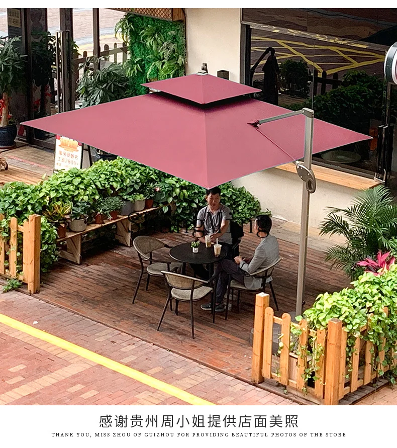 

CL Parasol Outdoor Garden Leisure Garden Umbrella Large Stall Square Terrace Umbrella Sun