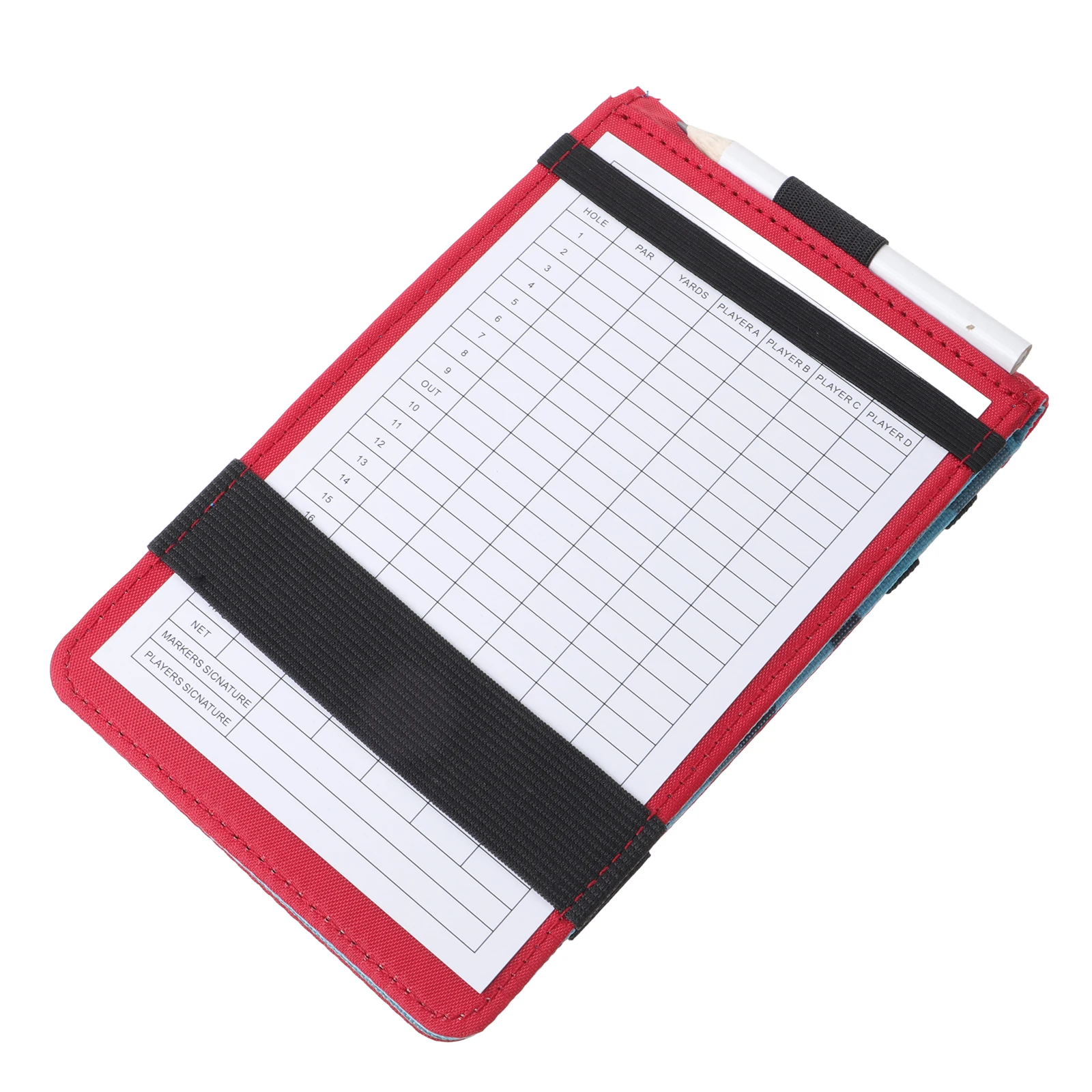 

Golf Scorebook Cloth Durable Portable Golfs Balls Scoring Notebook Recording Supply Practical Gift Golfing Training