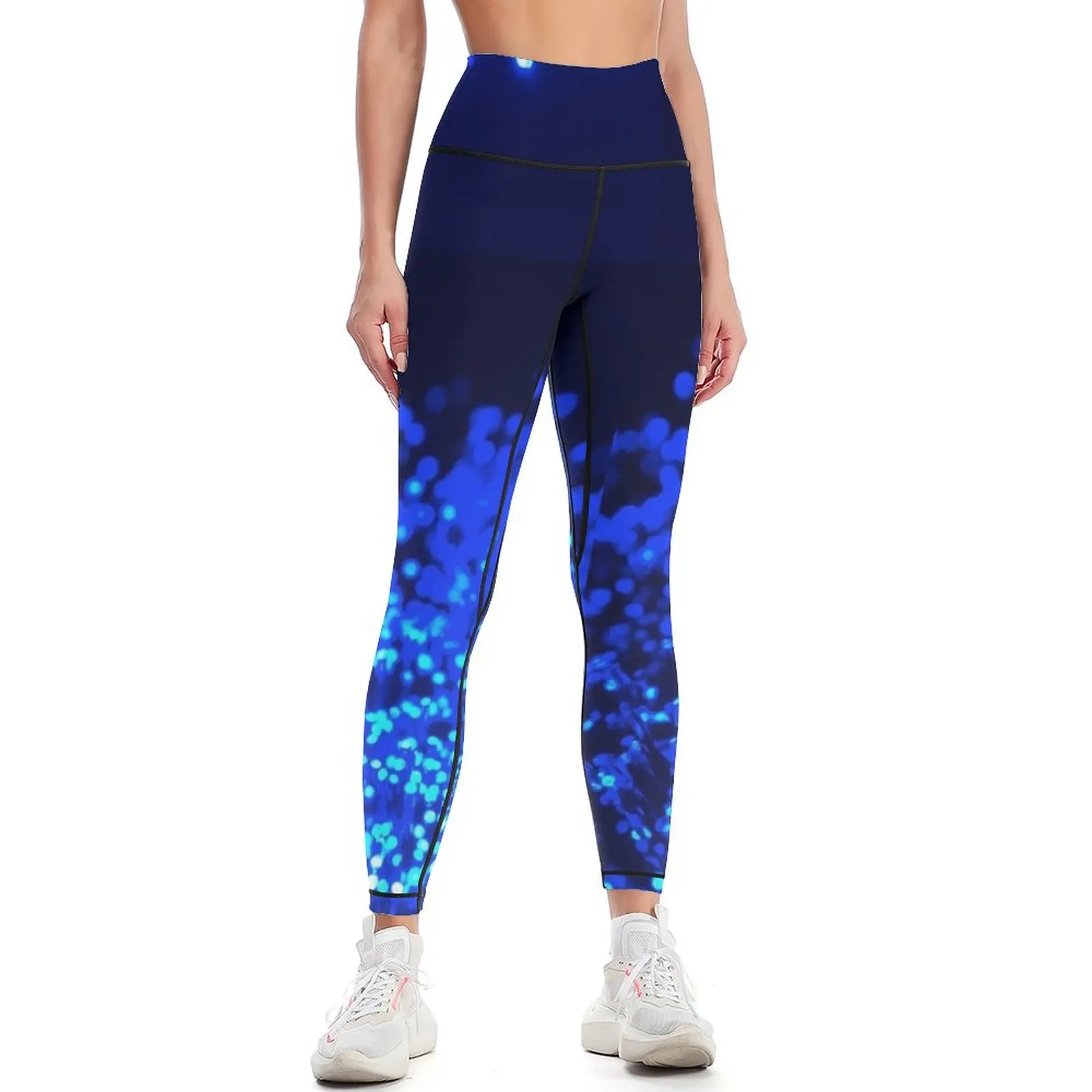 Fiber Optic Blue Leggings Legging sexy woman trousers Womens Leggings