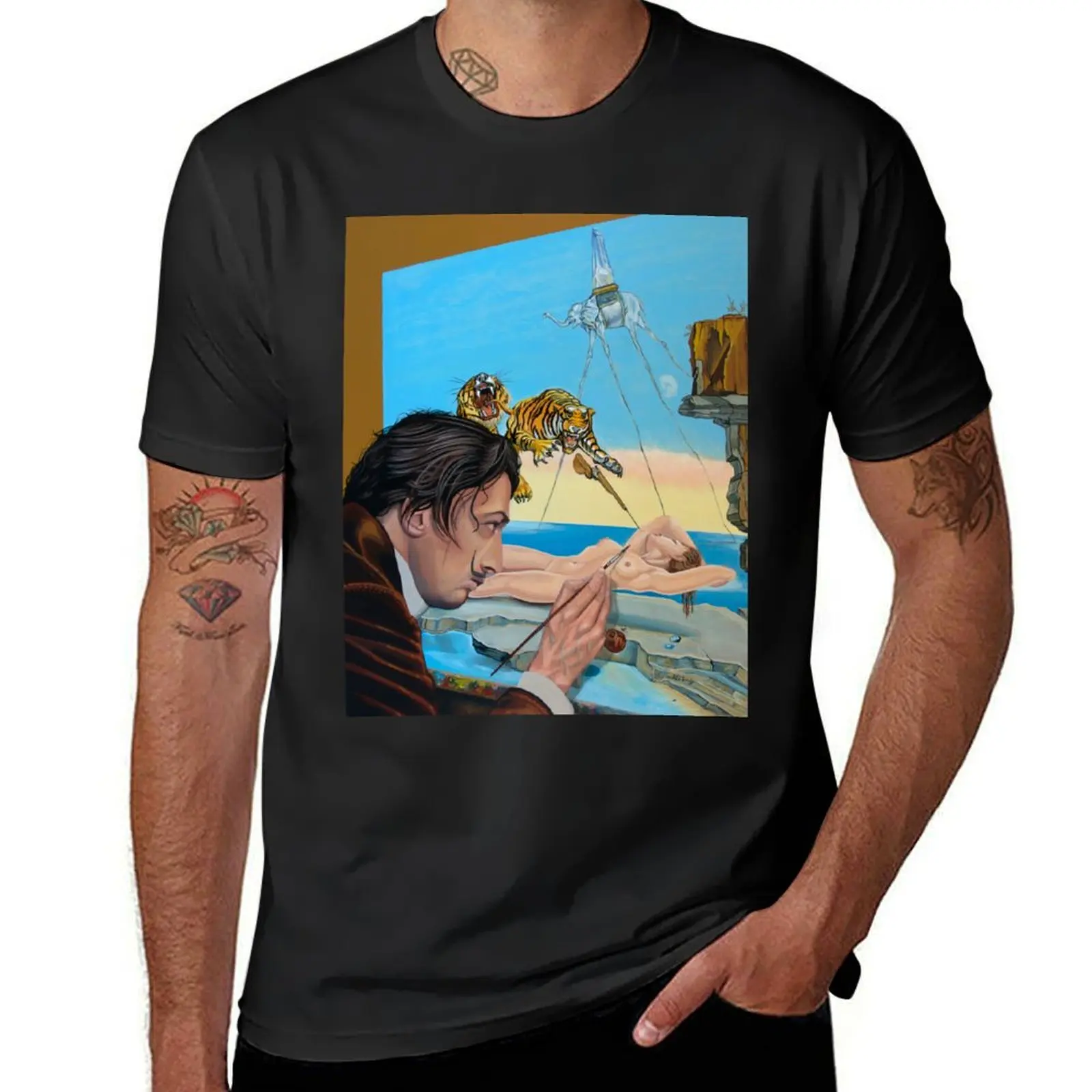 Salvador Dali Painting T-Shirt Aesthetic clothing shirts graphic tees anime clothes mens t shirt