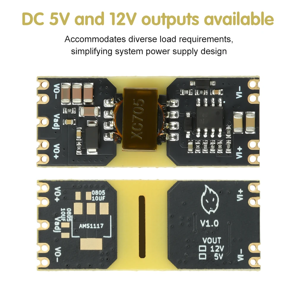 XC7010 Isolated Power Module DC 15-70V Input To DC 5V/12V Output Reserved For LDO Voltage Conversion Modules