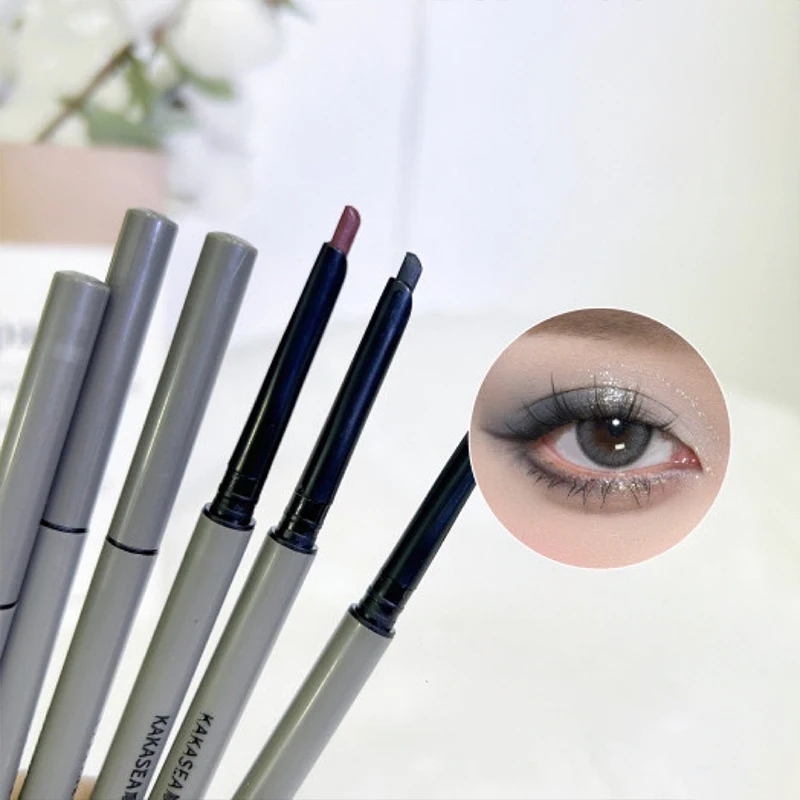 قلم تحديد عيون جل مقاوم للماء ومقاوم للتلطخ، لون بني عنابي، تطبيق سلس للمظهر الطبيعي، يدوم طويلاً