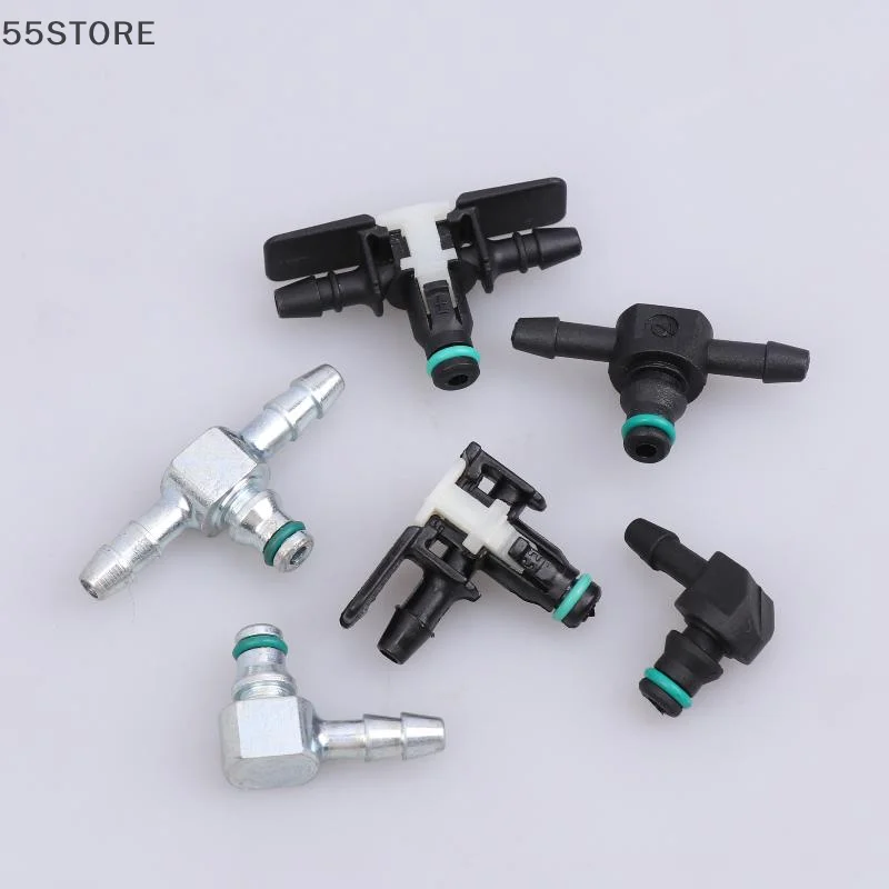 Two Ways Diesel Injector Oil Return Tube Pipe Joint Three Single Check Valve Parts Piezo Circlip