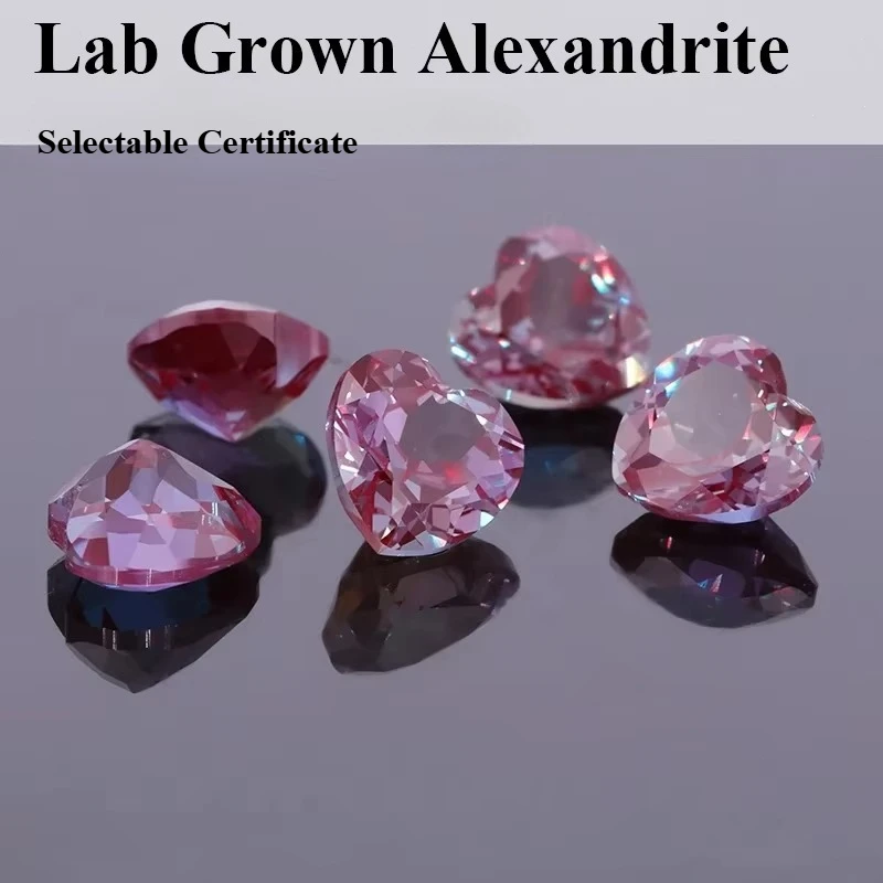 Lab Grown Alexandrite Gemstone | Eco-Friendly High Quality | Color Change Stone with Multiple Cuts & Selectable Certificate