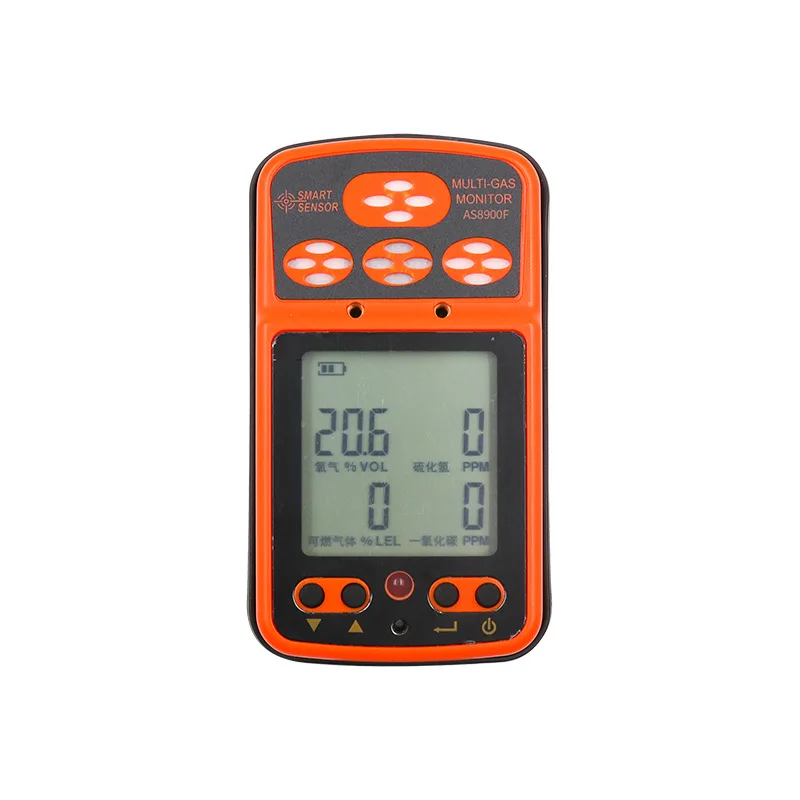 AS8900F Four in one gas detection Oxygen hydrogen sulfide carbon monoxide Combustible gas comprehensive detection