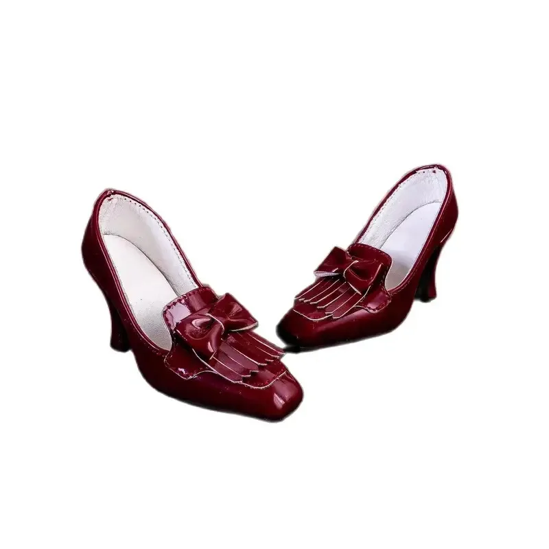 

Bjd doll shoes are suitable for 1/3 size new high heels tassels bows wine glasses and SD DD 4-color women's shoes
