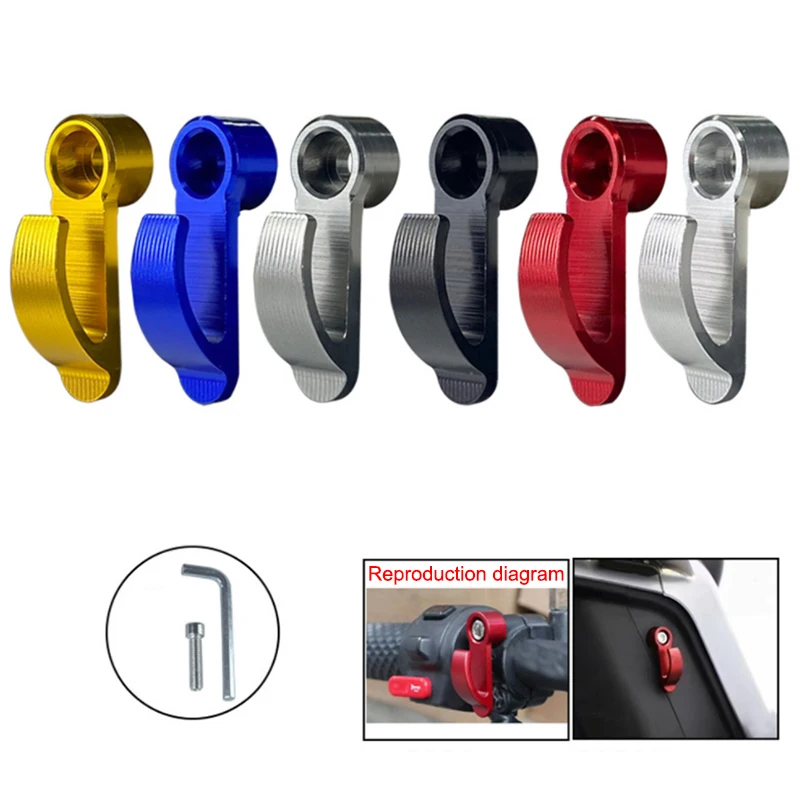 Universal Aluminium Alloy Motorcycle Helmet Hook With Single Hole For Dirt Bikes, Electric Scooters, And Motorcycles
