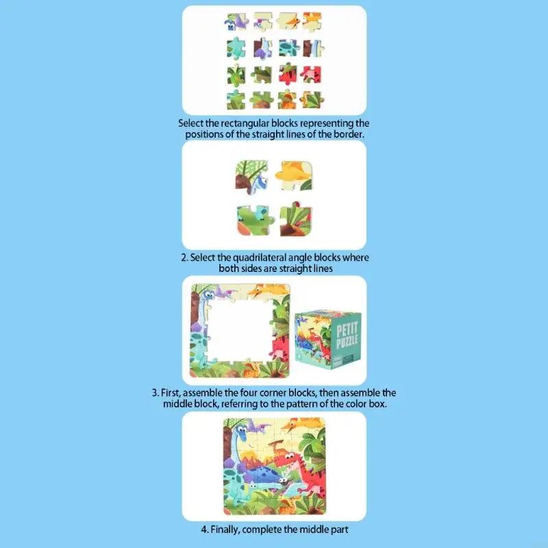 Small 36 Pcs Paper Puzzle Set For Child Development And Play