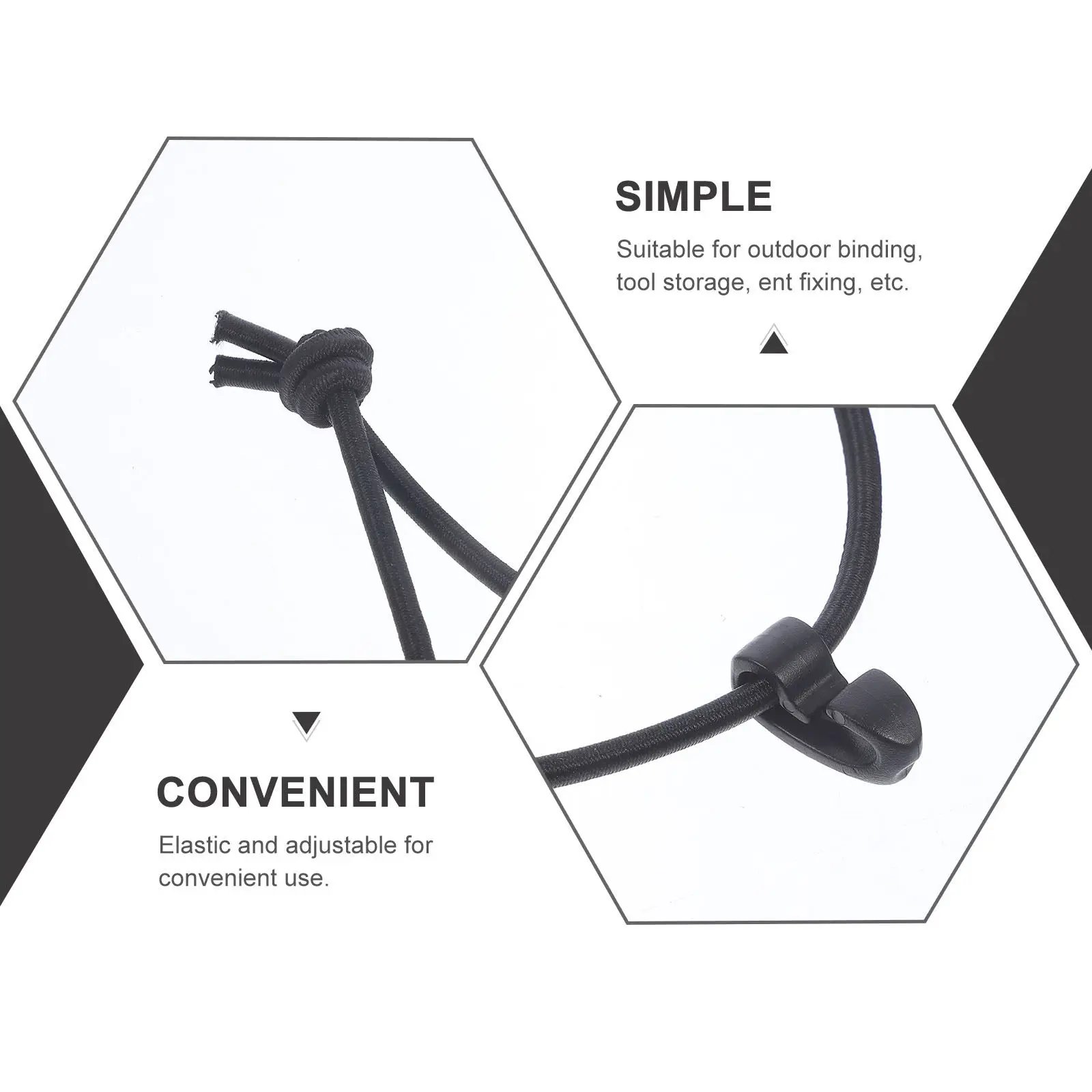 10Pcs Multifunction Elastic Cable Ties Adjustable Stretch Rope Bind Straps for Tool Organization Cable Wire Bundling Hook Loop