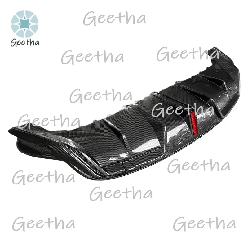FOR3K Carbon Fiber Rear Diffuser Rear Bumper Lip Rear Splitter For Tesla MODEL Y IM Style 2019-