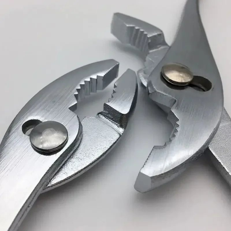 6/8 Inch Walnut Tiger Pliers Wire Cutting Pipe Slip Joint Pliers Scissors Household Hand Repair Tool Multi-function Accessories