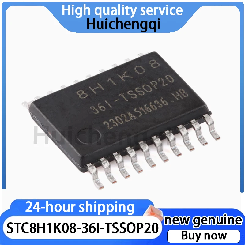 5PCS Original STC8H1K08-36I-TSSOP20 Enhanced 1T 8051 Microcontroller MCU