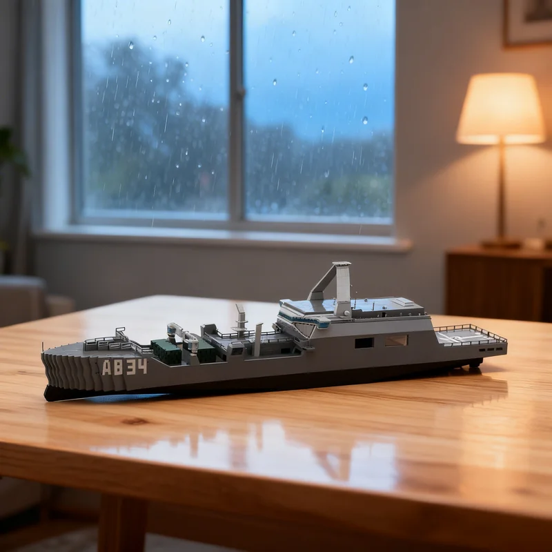 

4104pcs MOC Combat Support Ship DEN HELDER Boat Model Building Blocks Toy Gift Creative Display Collectible Desk Premium Adult