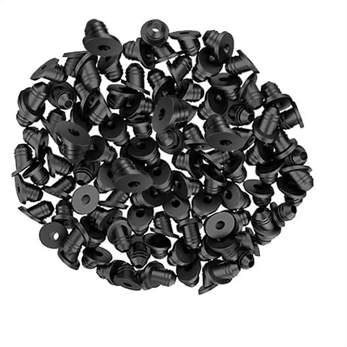 ABNQ 50Pcs Cable Railing Rubber Grommets, 45 Degree Angle Bevel Protectors for 1/16 Inch 5/32 Inch 3/16 Inch Cable Railing
