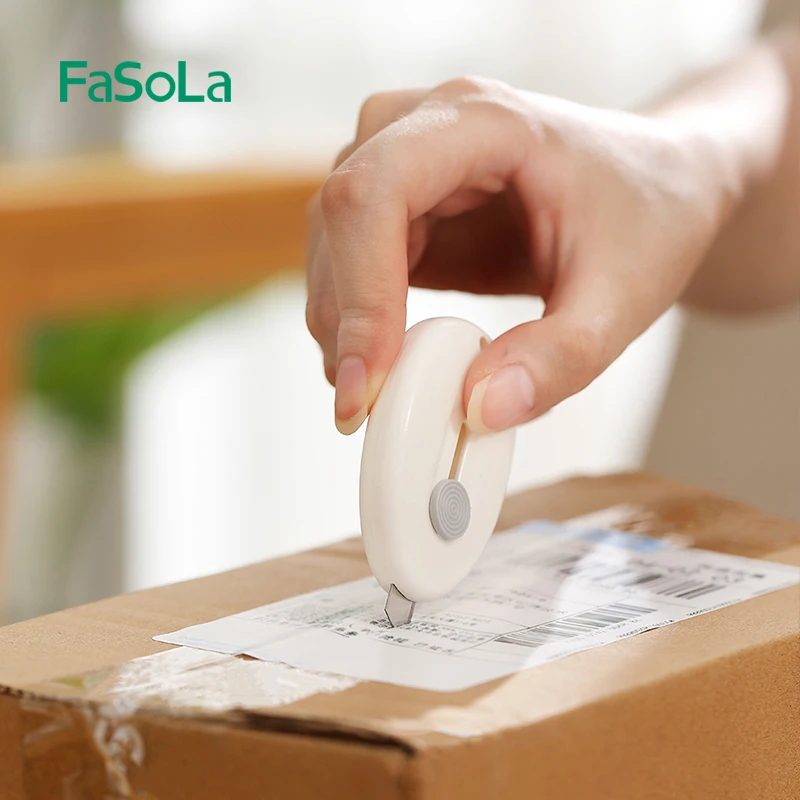 FaSoLa-Faca magnética Mini portátil Utility Paper, faca de arte bonito, lâmina criativa, papelaria de escritório, corte