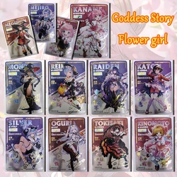 NEW Goddess Story Flower girl Anya Forger Rem beelzebu Tokisaki Kurumi SP card Toy collection boy Birthday Christmas gifts