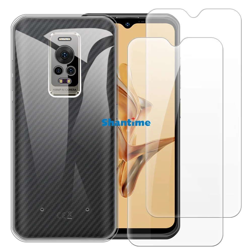 

Soft Case + 2 Pack Tempered Glass Screen Protectors for Ulefone Armor 17 Pro Full-Body Protection