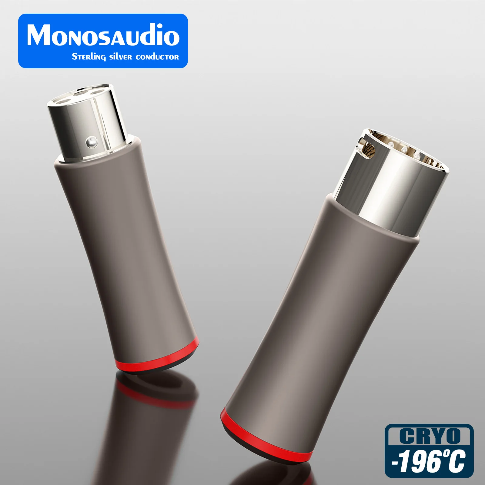 모노사운드 XM711Ag/XF711Ag 순수 은도금 XLR 플러그 커넥터, 하이파이 오디오 마이크 케이블용, 스피커용 순수 은도금 밸런스 커넥터