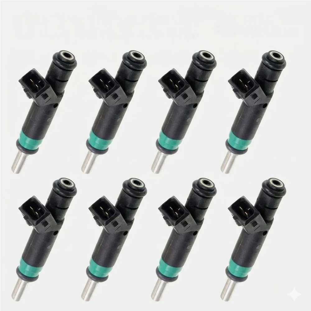 8pcs Fuel Injector 7525721 For 2004-2010 BMW 545I 550I 645CI 650I 745I 745LI 750I 750LI Compatible Part Number 13647525721