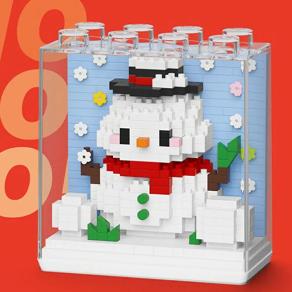 Mini blocs de construction d'arbre de noël, modèle père noël, Micro briques, blocs de construction éducatifs, décoration cadeau DIY