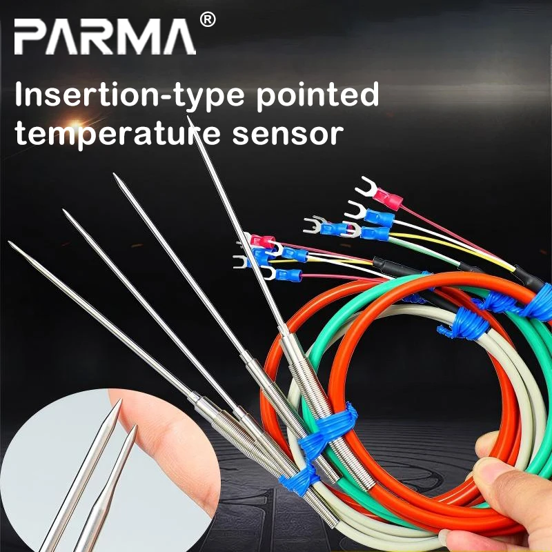DS18B20 probe - stainless steel insertion needle-type insertion temperature sensor tip diverging tube temperature measurement pr